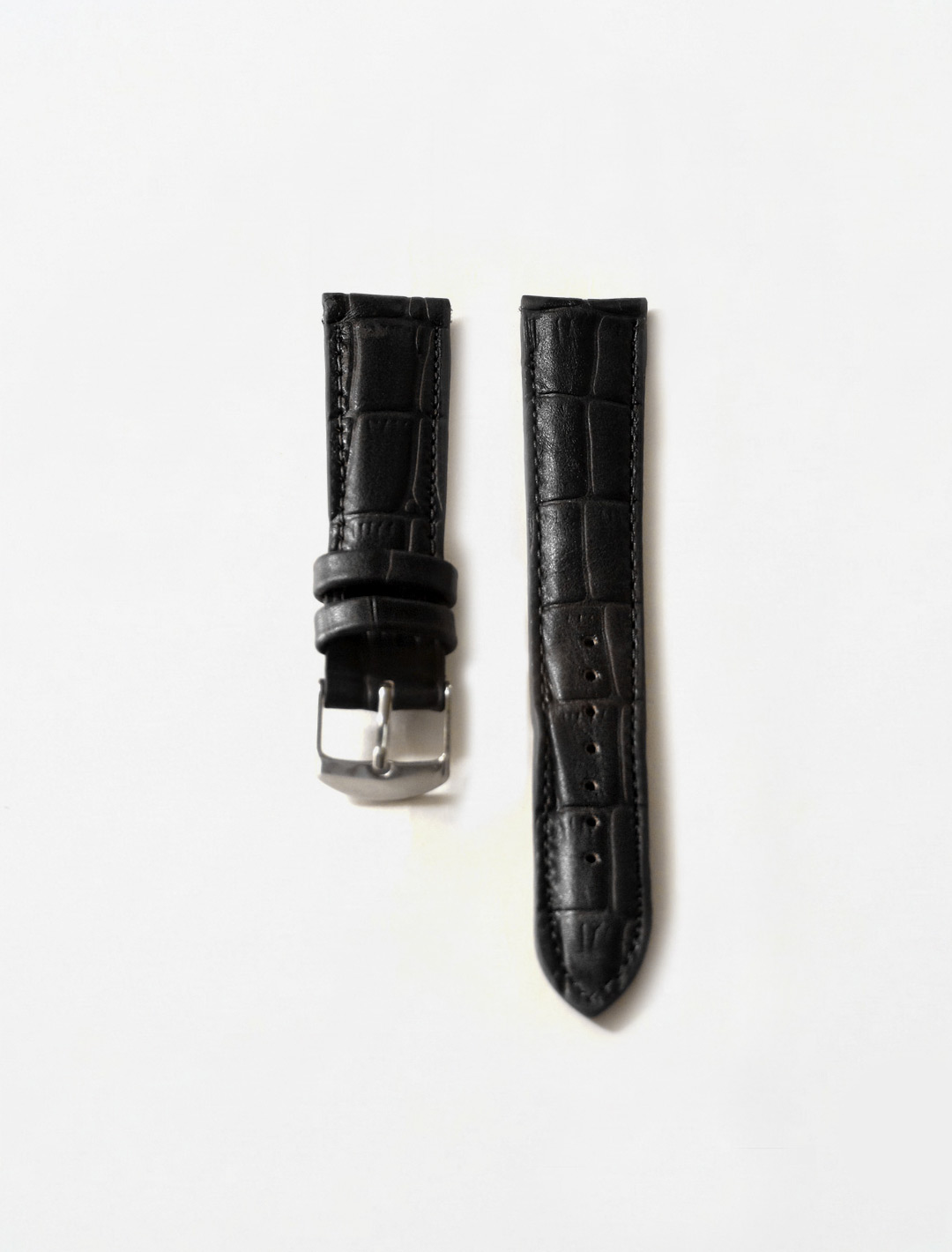 black-embossed-strap بند ساعت مشکی امبوس - Image 1